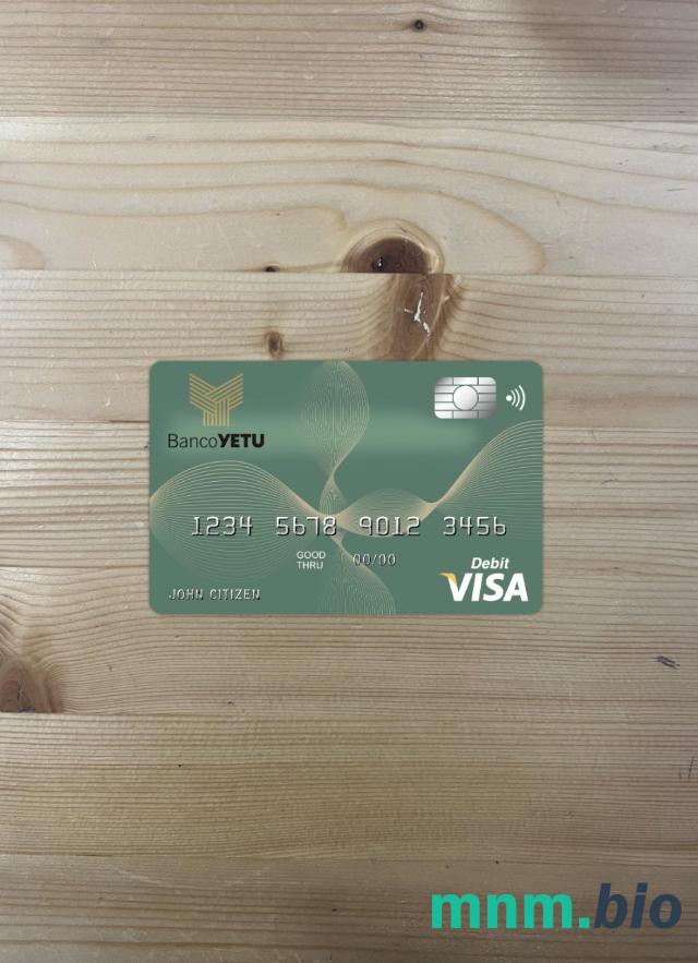 Angola Banco Yetu wygląd zdjęcia karty wizowej skan PSD + zdjęcie